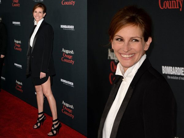 Bergaya dengan Tuxedo ala Julia Roberts