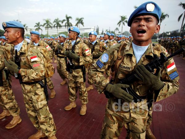 Pasukan Kontingen Garuda Tiba di Tanah Air