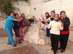 Gubrak, Dapur Penampungan Runtuh Karena Salju