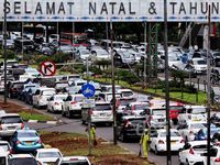 Jelang Malam Natal, Jakarta Macet