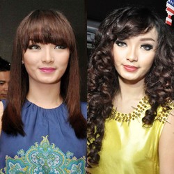 Zaskia Gotik Lebih Cantik Berambut Lurus atau Keriting?