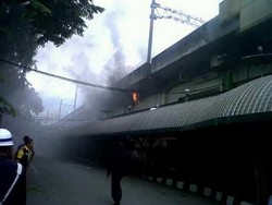  Kebakaran di Stasiun Gambir karena Kompor Meleduk, Ini Penampakannya