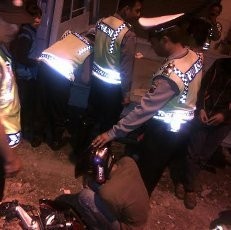 Polisi Gelar Razia Motor dan Anak Nongkrong di Semarang