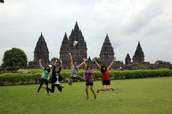 Jump at Borobudur
