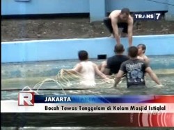 Bocah Tewas Tenggelam di Kolam Masjid Istiqlal
