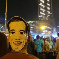 Wah Ada Topeng Jokowi di JNF 2013