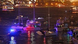  Pesta Tahun Baru di Sydney Diwarnai Insiden Perahu Tenggelam