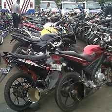 345 Motor Berknalpot Brong Ditilang Malam Tahun Baru