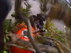 Aduh, Lagi Enjoy Riding Malah Ketiban Ranting Pohon Besar