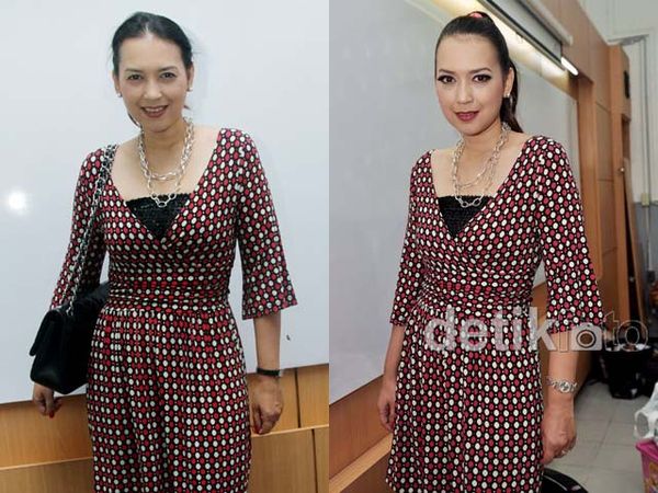 Wajah Sebelum dan Sesudah Make-up Ira Wibowo