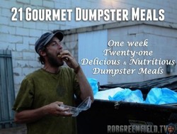 Kampanyekan Pembuangan Makanan, Pria Ini Makan dari Tempat Sampah