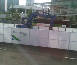 Proyek MRT Mulai Digeber, Pagar Putih Sudah Tampak di Sudirman