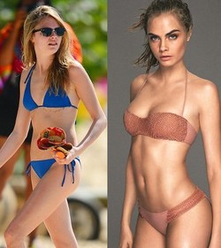 Pemotretan Lingerie, Tubuh Lurus Cara Delevingne Dipermak Jadi Seksi