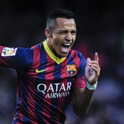 Trigol Pertama Alexis untuk Barca