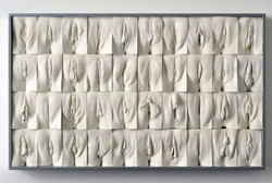 Pakai 400 Cetakan Plester, Seniman Ini Ciptakan The Great Wall of Vagina