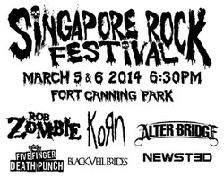 Rob Zombie, Korn, Alter Bridge Akan Tampil di Singapore Rock Festival