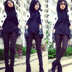 Hijab Style: Gaya Kasual & Stylish Adzwafar Muwardi, Juara 3 Hijab Hunt 2013
