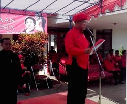 Peringati HUT Partai ke-41, PDIP Yogya Gelar Upacara 