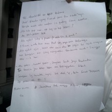 Secuil Isi Surat Athiyah kepada Anas Urbaningrum