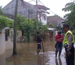 Rumah Kak Seto di Perumahan Cirendeu Permai Kebanjiran
