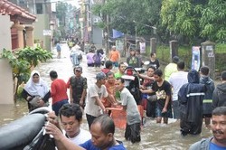 Lanud Halim Perdanakusuma Bangun Dapur Umum untuk Korban Banjir