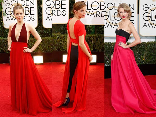 Parade Gaun Merah di Golden Globe 2014