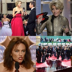 Golden Globe 2014: Banjir di Karpet Merah Hingga Ciuman P.Diddy untuk Bono U2