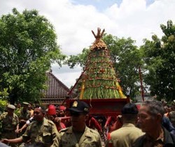 Rebutan Gunungan Gerebeg Maulud Kraton, HT Petugas Pun Diembat Copet
