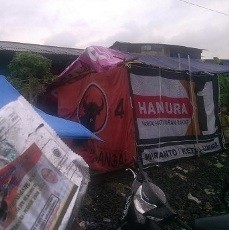 Bawaslu Belum Antisipasi Celah Pelanggaran Atribut Parpol di Pengungsian