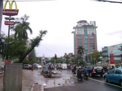 Banjir di Green Garden Surut, Lalin Lancar