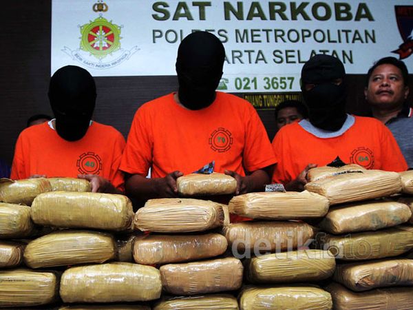 Polisi Tangkap 3 Pengedar Ganja