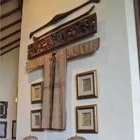 F.Widayanto Jadikan Kain Tradisional Hingga Perahu Kano Papua Hiasan Interior