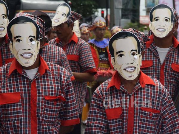 Pawai Budaya Pendukung Jokowi di Yogya