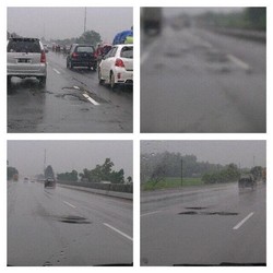 Hati-hati, Tol Cikampek-Cipularang Banyak Jalan Berlubang