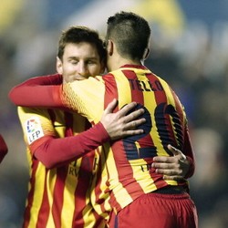 Cetak Hat-trick Pertama untuk Barca, Tello: Terima Kasih, Messi!