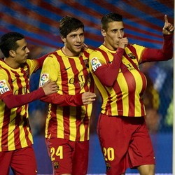 Tello Hat-trick, Barca Hantam Levante 4-1