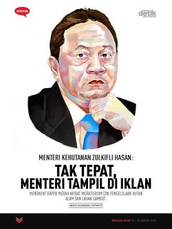 Menteri Kehutanan Zulkifli Hasan: Tak Tepat, Menteri Tampil di Iklan