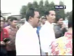 Jokowi Dihadang Unjuk Rasa Saat Kunjungi Lokasi Sodetan