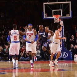 Knicks Kalahkan Bobcats, Anthony Bikin Rekor dengan 62 Poin