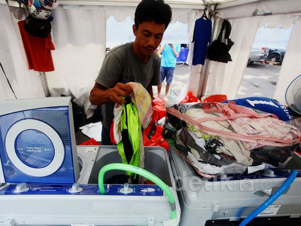 Cuci Gratis untuk Pengungsi