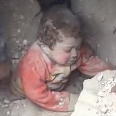 Ajaib! Bocah Suriah Ditemukan Selamat Usai Terkubur Hidup-hidup