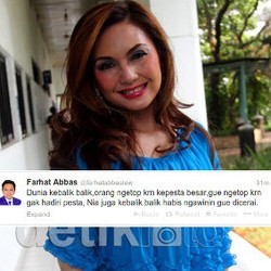 Digugat Cerai Nia Daniati, Farhat Abbas Ngoceh di Twitter