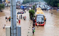 Jakarta Dikepung Banjir, Ini TransJ yang Stop Operasi dan Dialihkan