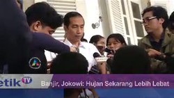 Banjir, Jokowi: Hujan Sekarang Lebih Lebat