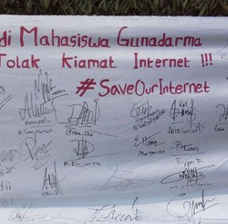 Aksi Dukung Penghentian Kasus IM2 Demi Hindari Kiamat Internet