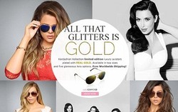 Kardashian Bersaudari Rilis Koleksi Kacamata Berlapis Emas