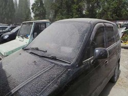 Aktifitas Gunung Sinabung Meningkat, Kota Berastagi Diguyur Hujan Abu