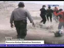 Pencarian Korban Sinabung Dihentikan Sementara