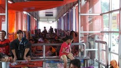 Ini Kondisi Halte TransJ Jembatan Baru yang Disulap Jadi Pengungsian