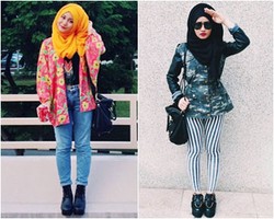 Hijab Style: Gaya Edgy dengan Boot Ala Sofia, Hijabers Singapura